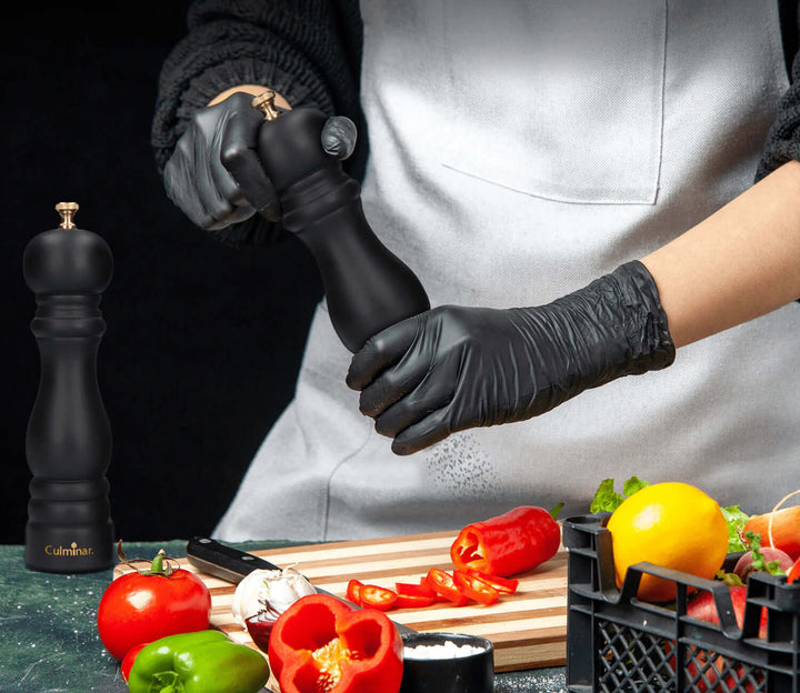 Holz Gewürzmühlen Set - Manuelle Salz & Pfeffermühle