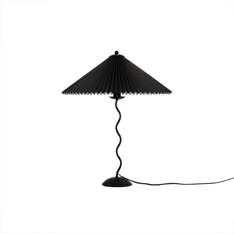 Designer Tischlampe Metall Modern Wellenförmig