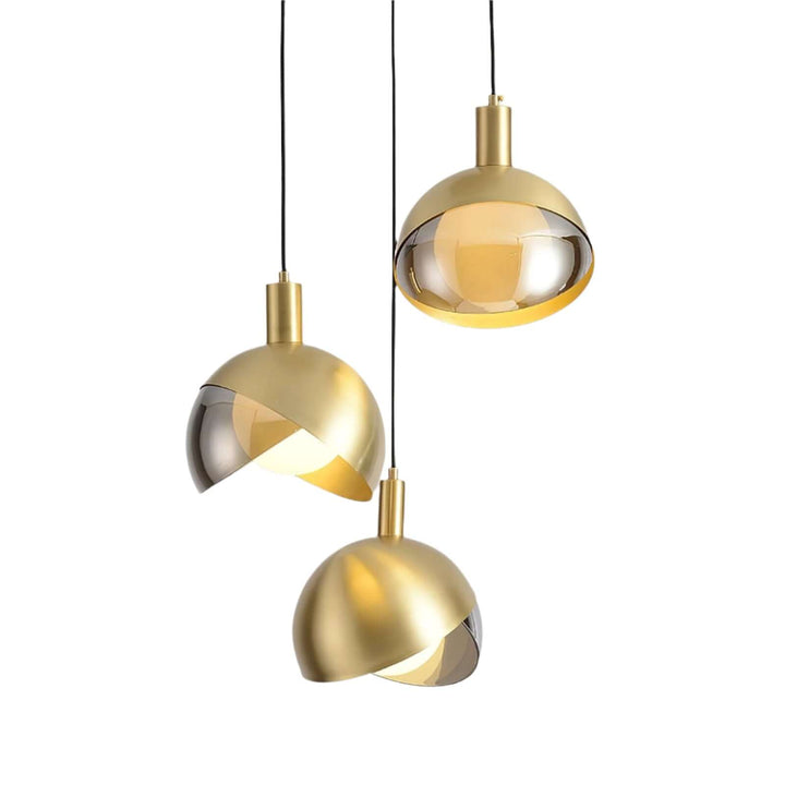 Elegante Pendelleuchte - Glas Metall Design