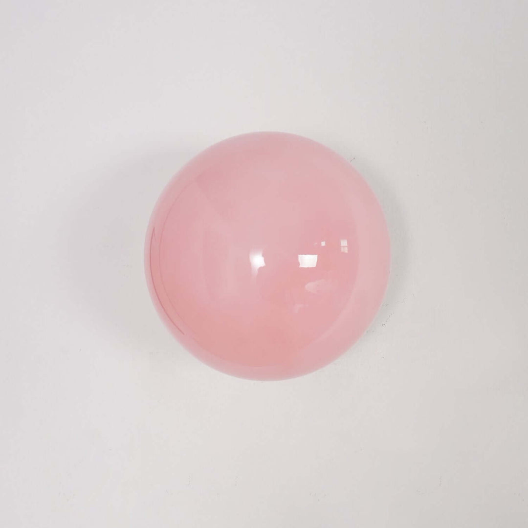 Moderne Rosa Glas Wandleuchte