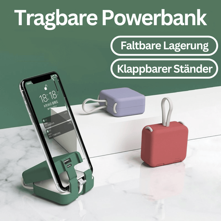 Faltbare Powerbank 4000mAh - Kompakt & Leistungsstark
