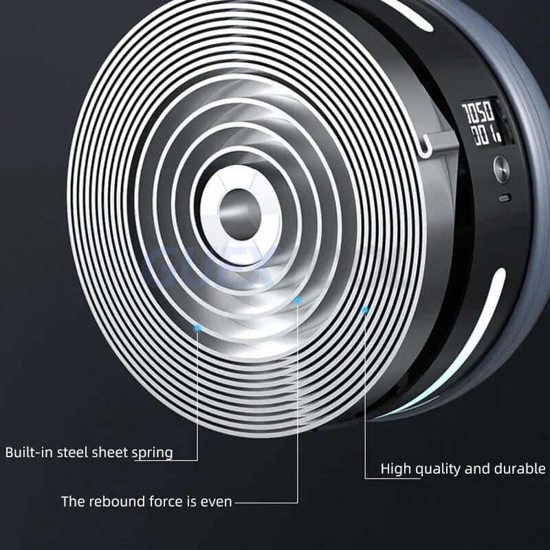 Bauchmuskeltrainer mit Rückfederung & Zähler