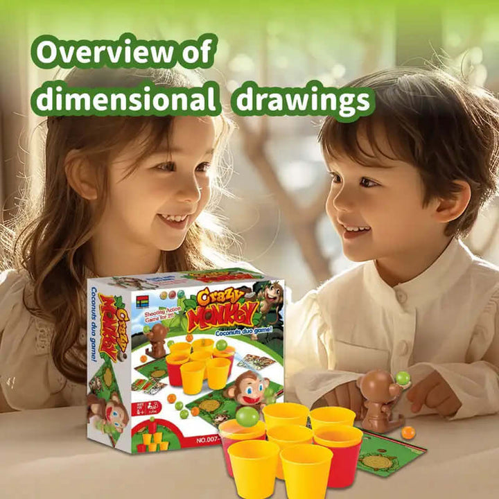 Zweipersonen-Schießspiel - Affen-Action Brettspiel