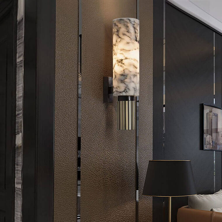 Elegante Marmor Wandleuchte