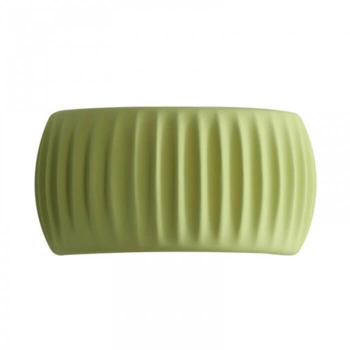 Gerippte Harz Wandleuchte Art Deco Stil