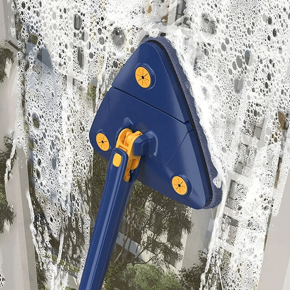 Dreieckiger Wischmopp mit Teleskopstiel