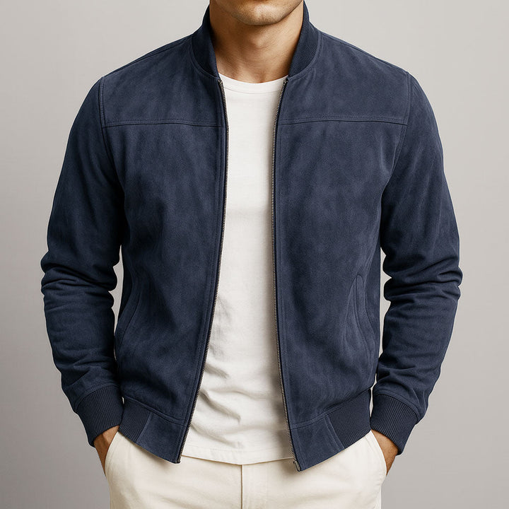 Men's versatile bomber jacket in a sleek design, ideal for casual everyday urban fashion.