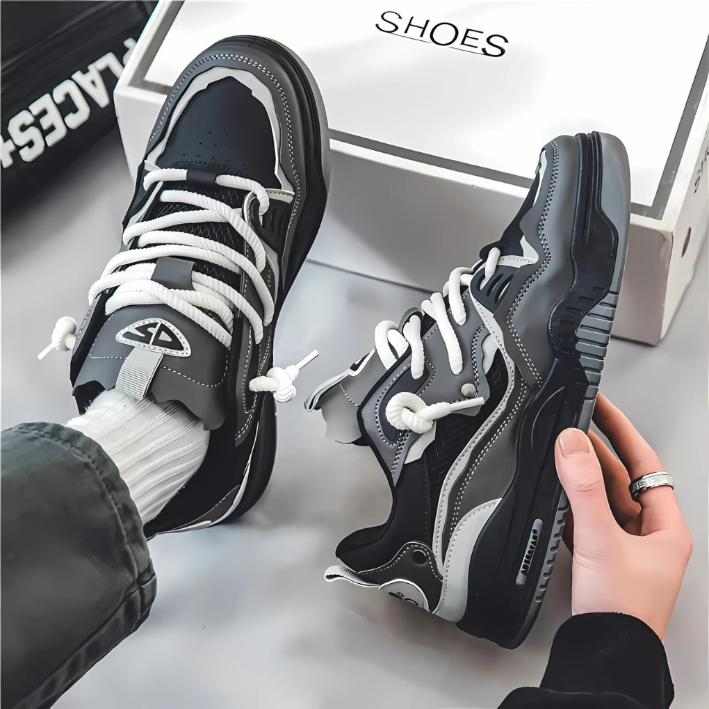 New men's everyday sneakers, versatile for outdoor sports & casual wear. Comfortable spring/autumn athletic footwear.