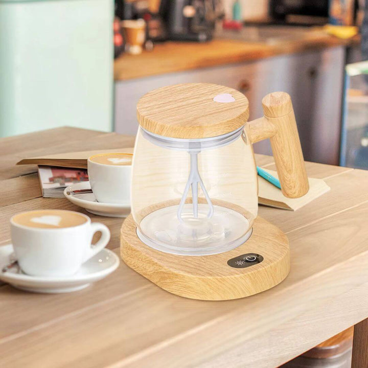 Handmixer Tasse aus Holz - 2-in-1 Smoothie Mixer