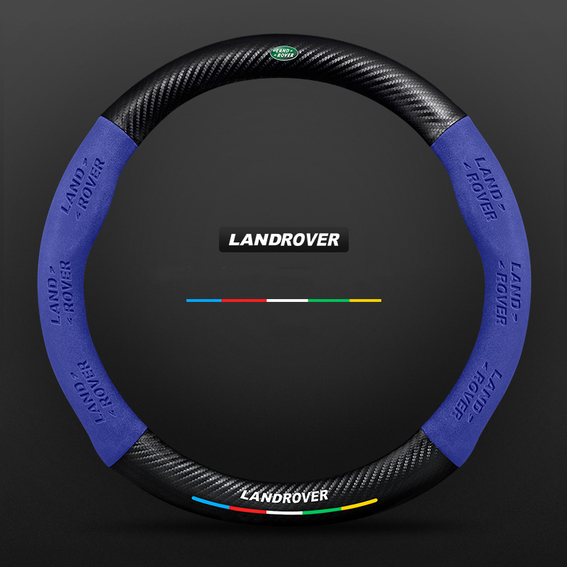 "3D-geprägter Lenkradbezug aus Leder, rutschfest, universelle Passform, luxuriöser Look, atmungsaktiv, sicherer Griff"