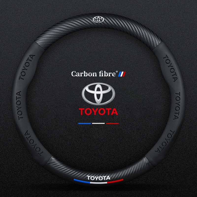 "3D-geprägter Lenkradbezug aus Leder, rutschfest, universelle Passform, luxuriöser Look, atmungsaktiv, sicherer Griff"