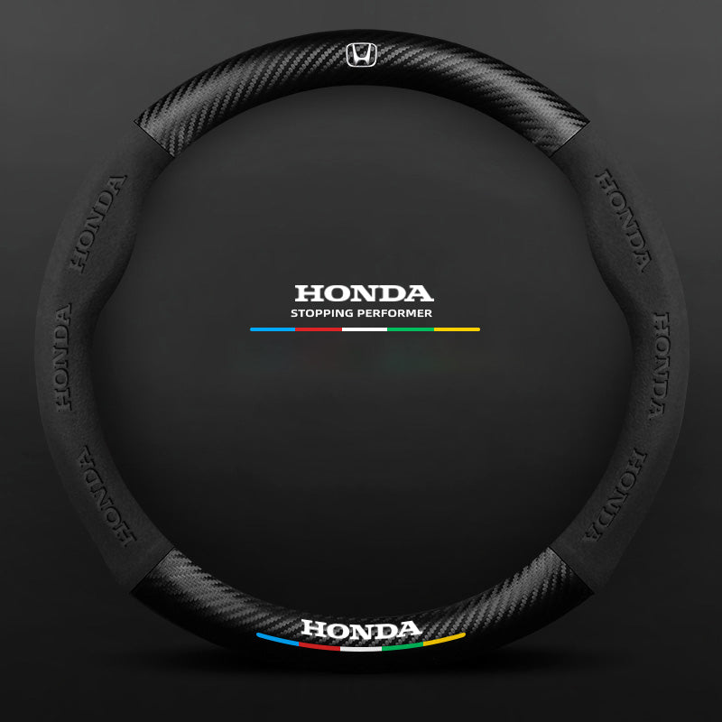 "3D-geprägter Lenkradbezug aus Leder, rutschfest, universelle Passform, luxuriöser Look, atmungsaktiv, sicherer Griff"