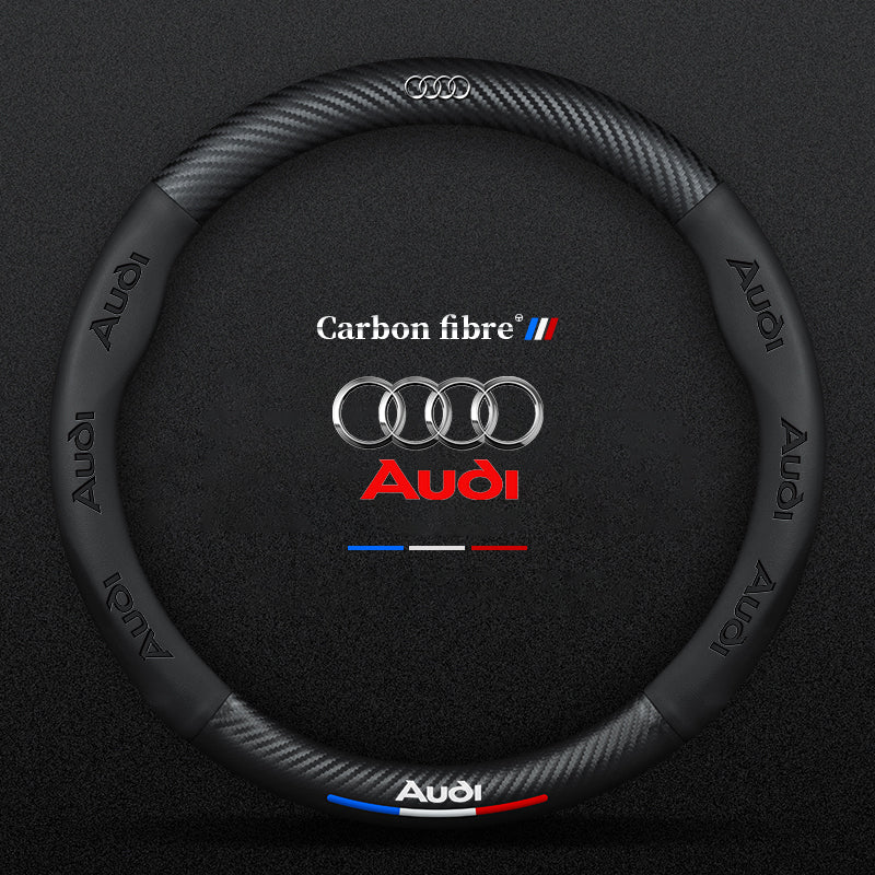 "3D-geprägter Lenkradbezug aus Leder, rutschfest, universelle Passform, luxuriöser Look, atmungsaktiv, sicherer Griff"