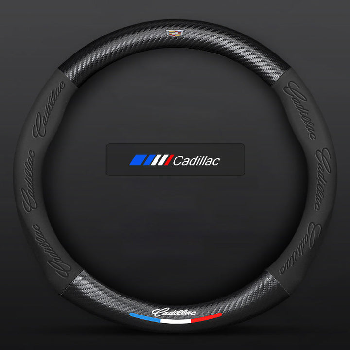 "3D-geprägter Lenkradbezug aus Leder, rutschfest, universelle Passform, luxuriöser Look, atmungsaktiv, sicherer Griff"