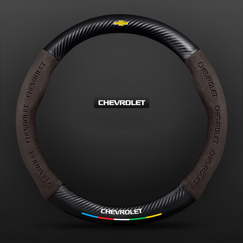 "3D-geprägter Lenkradbezug aus Leder, rutschfest, universelle Passform, luxuriöser Look, atmungsaktiv, sicherer Griff"