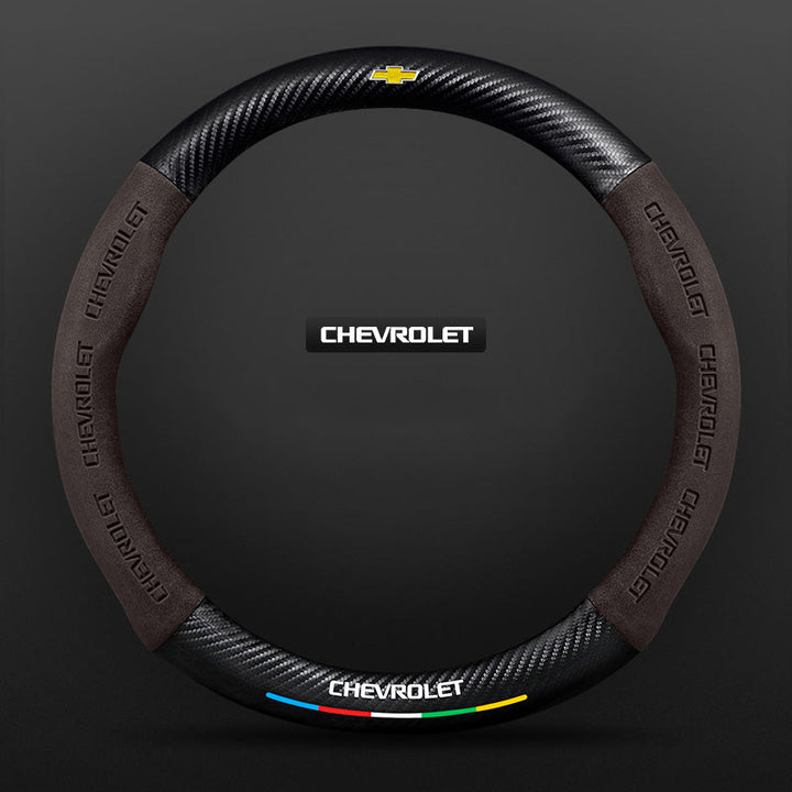 "3D-geprägter Lenkradbezug aus Leder, rutschfest, universelle Passform, luxuriöser Look, atmungsaktiv, sicherer Griff"