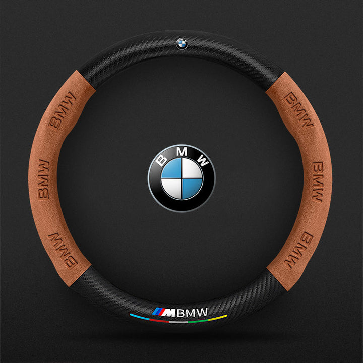 "3D-geprägter Lenkradbezug aus Leder, rutschfest, universelle Passform, luxuriöser Look, atmungsaktiv, sicherer Griff"