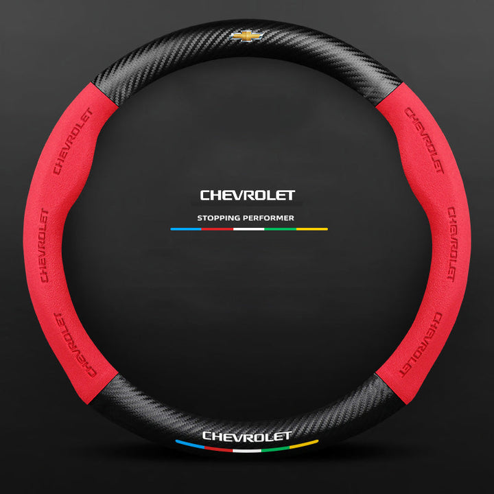 "3D-geprägter Lenkradbezug aus Leder, rutschfest, universelle Passform, luxuriöser Look, atmungsaktiv, sicherer Griff"