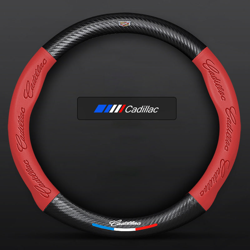 "3D-geprägter Lenkradbezug aus Leder, rutschfest, universelle Passform, luxuriöser Look, atmungsaktiv, sicherer Griff"