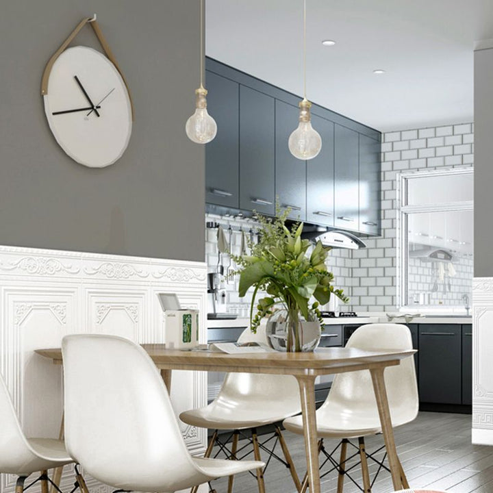 Effortless 3D vinyl wall panels, peel and stick for a quick & dramatic renovation.