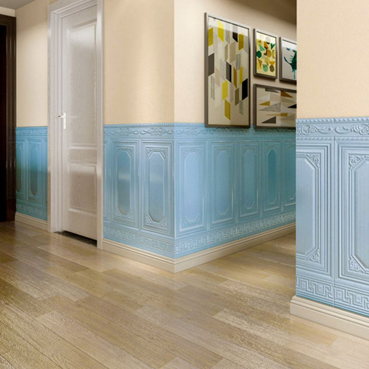 Self-adhesive 3D wall panels, offering a modern look without complex renovation.