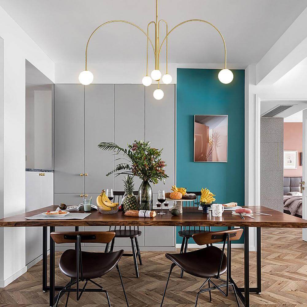 Elegante Pendelleuchte Glas & Metall