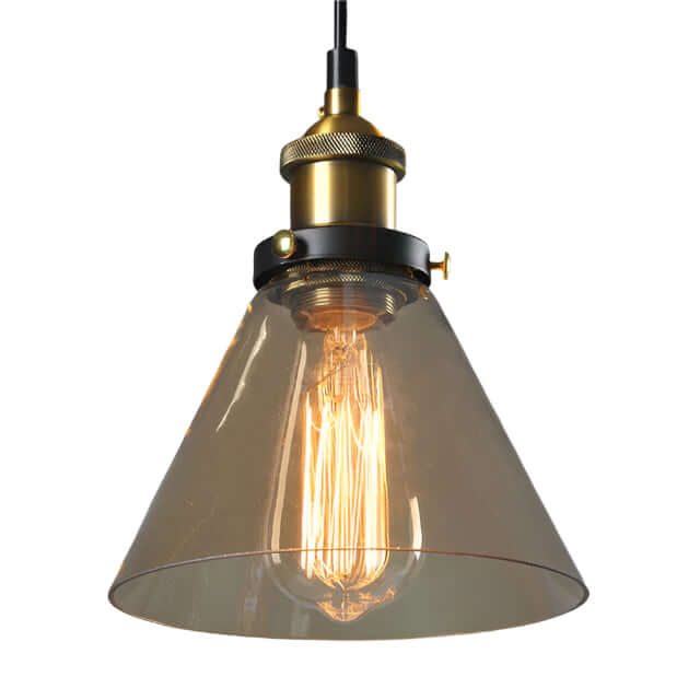 Vintage Hängeleuchte Antikglas Pendelleuchte