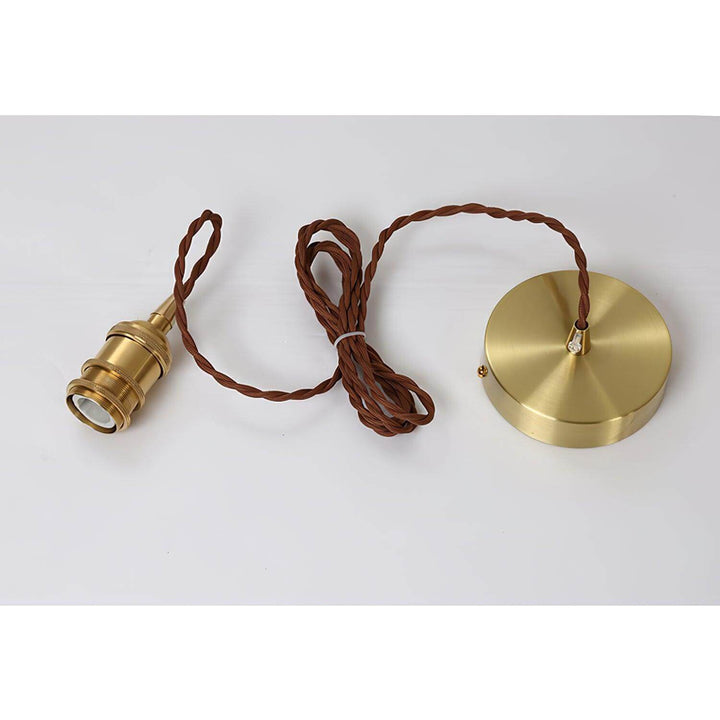 Vintage Hängeleuchte Braun Glas