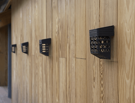 Dekorative LED-Wandleuchte für Garten & Terrasse