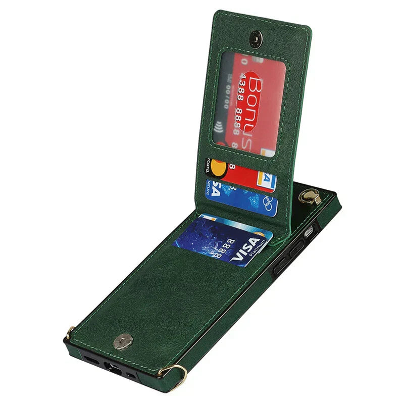 "3in1 Handyhülle Damen, Karten- & Münzfach, Umhängetasche, stilvoll, praktisch, Crossbody, abnehmbarer Gurt, Magnetverschluss