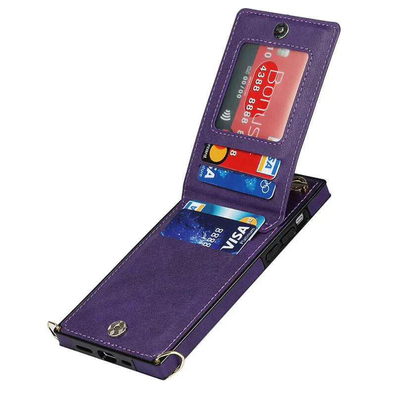 "3in1 Handyhülle Damen, Karten- & Münzfach, Umhängetasche, stilvoll, praktisch, Crossbody, abnehmbarer Gurt, Magnetverschluss