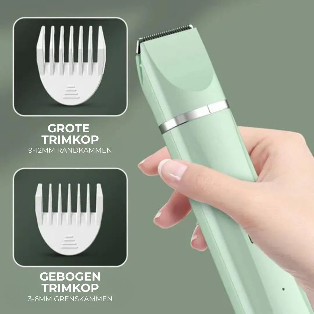 "4-in-1 Tierpflege-Trimmer für Fell- und Klauenpflege, kompaktes Design, ideal für Haustiere, ergonomisch, leise"