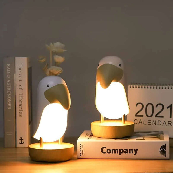Wiederaufladbare LED Vogel-Nachtlampe