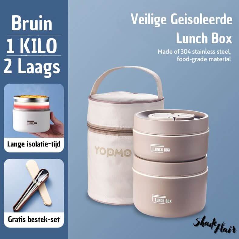 Isolierter Edelstahl Lunchbehälter Set - LunchMate
