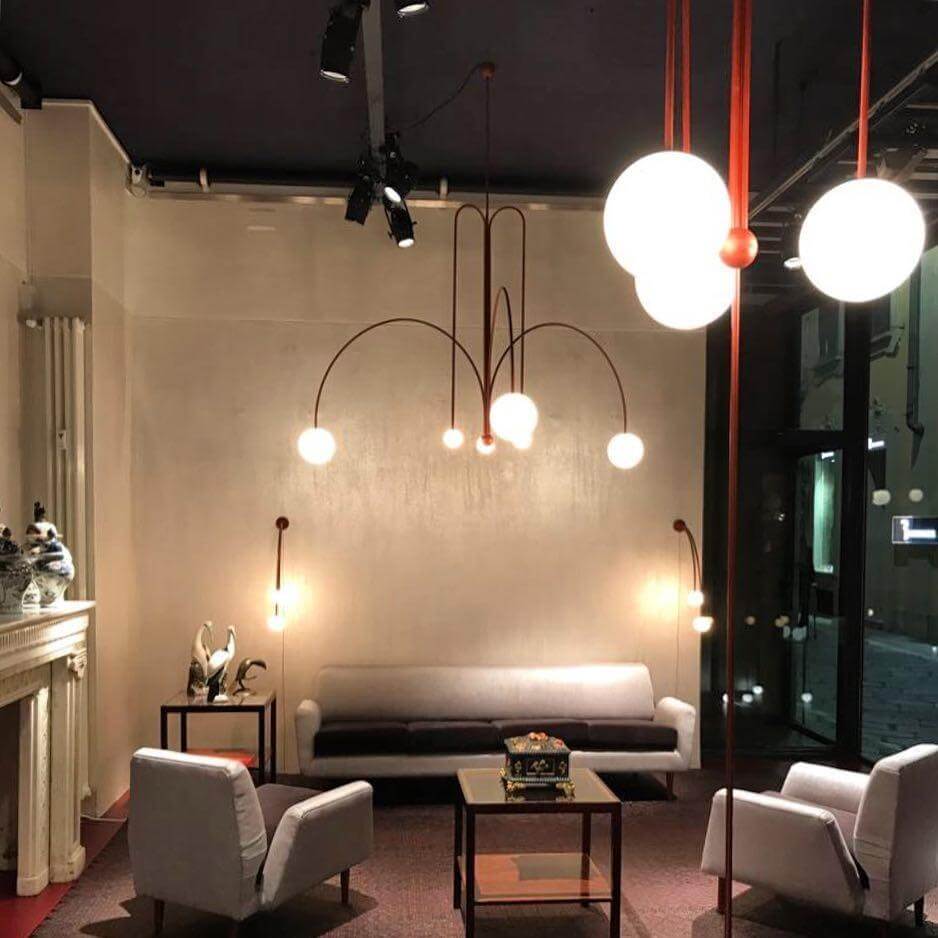 Elegante Pendelleuchte Glas & Metall