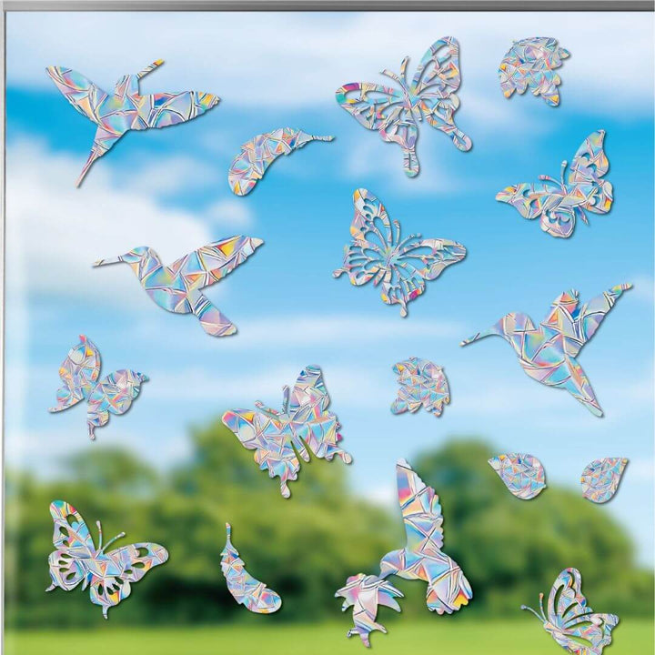 Regenbogen-Fensterdeko - Selbstklebend, Bunt, Dekorativ