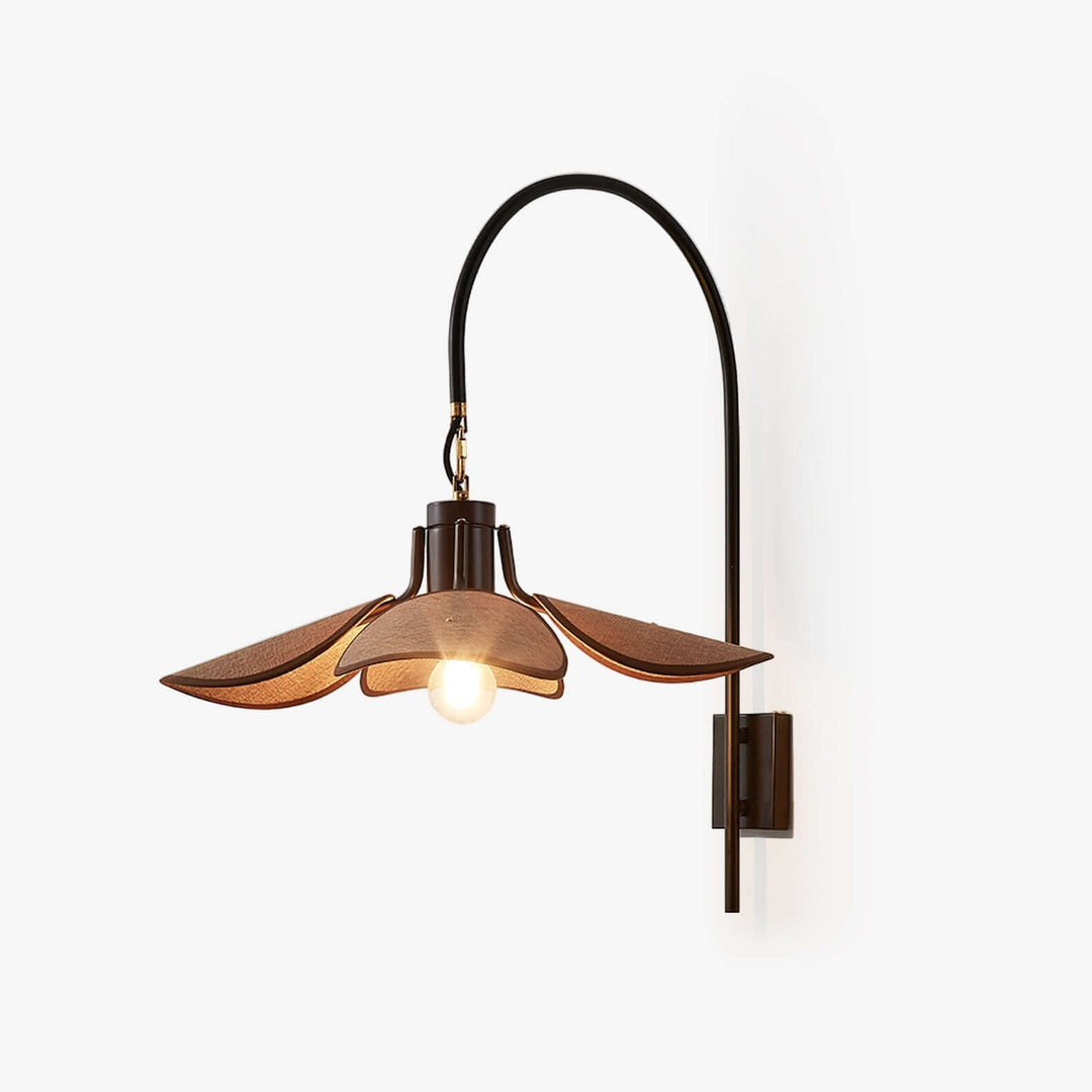 Blütenblätter Wandleuchte modern Stoff Designleuchte