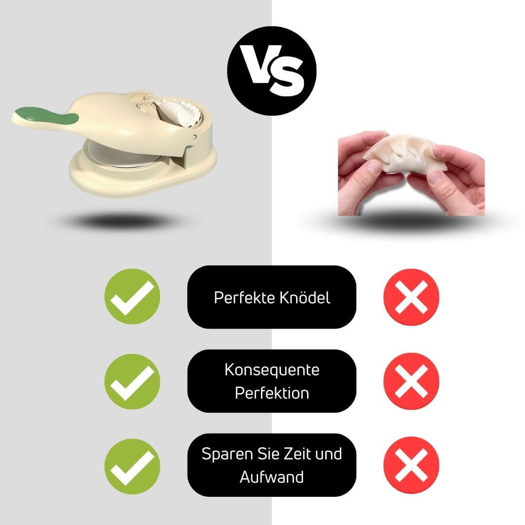 2-in-1 Dumplingmaschine für perfekte Teigtaschen