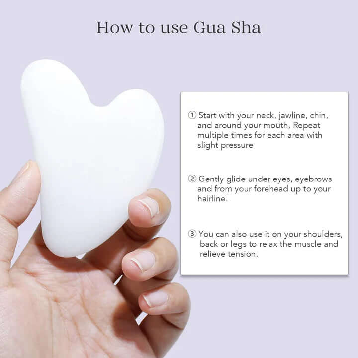 Gesichtsroller & Gua Sha Set - Für strahlende Haut