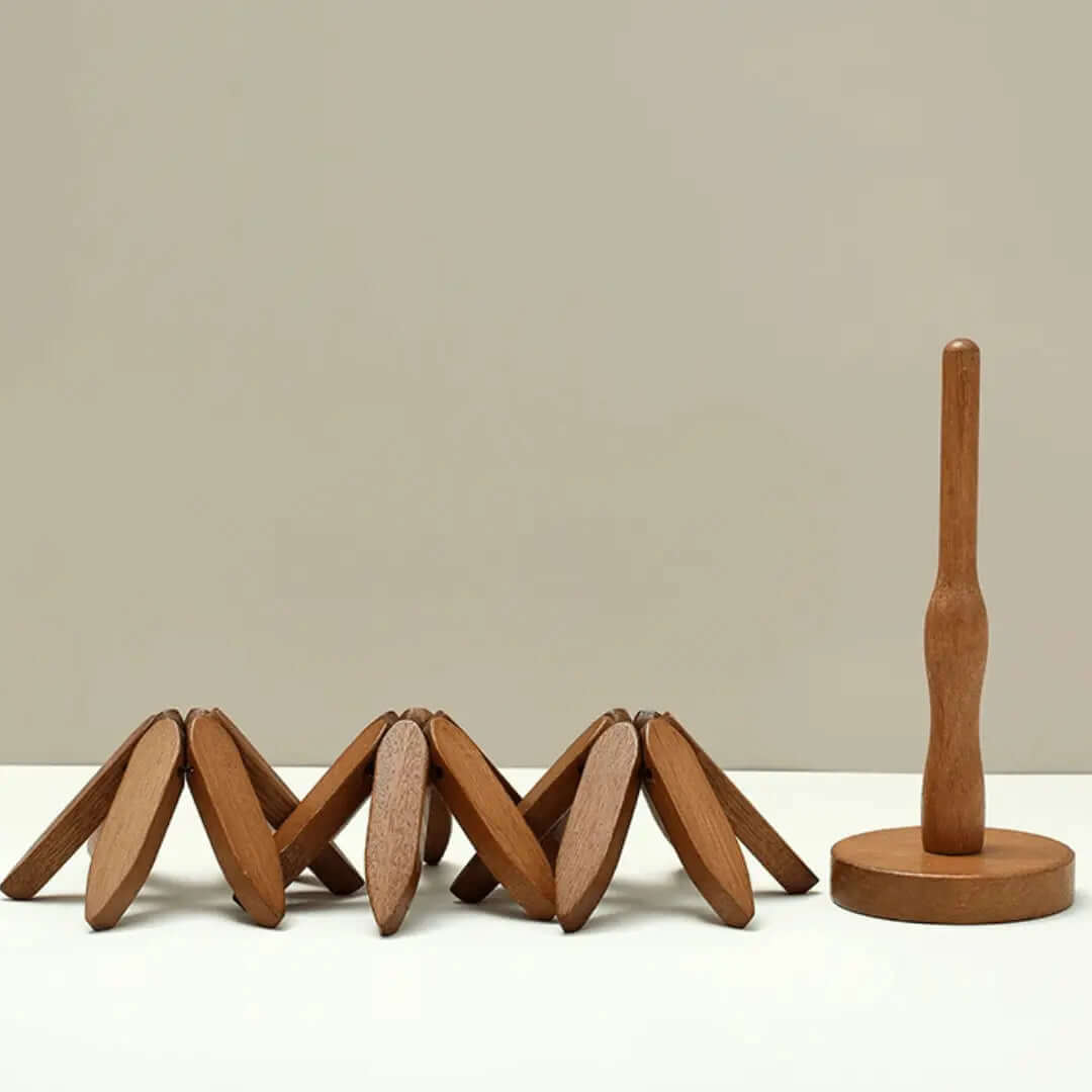 Holzuntersetzer Set - Baum Design - Hitzebeständig