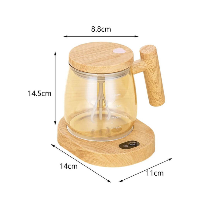 Handmixer Tasse aus Holz - 2-in-1 Smoothie Mixer