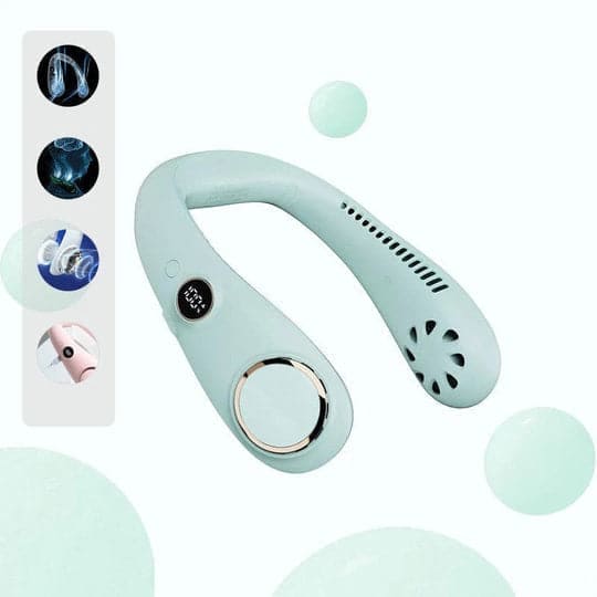 Tragbarer Nackenventilator, Wiederaufladbar, 3 Geschwindigkeiten