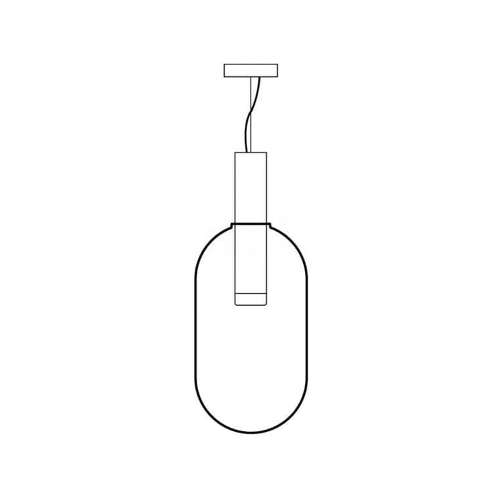 Elegante Pendelleuchte Glas & Metall