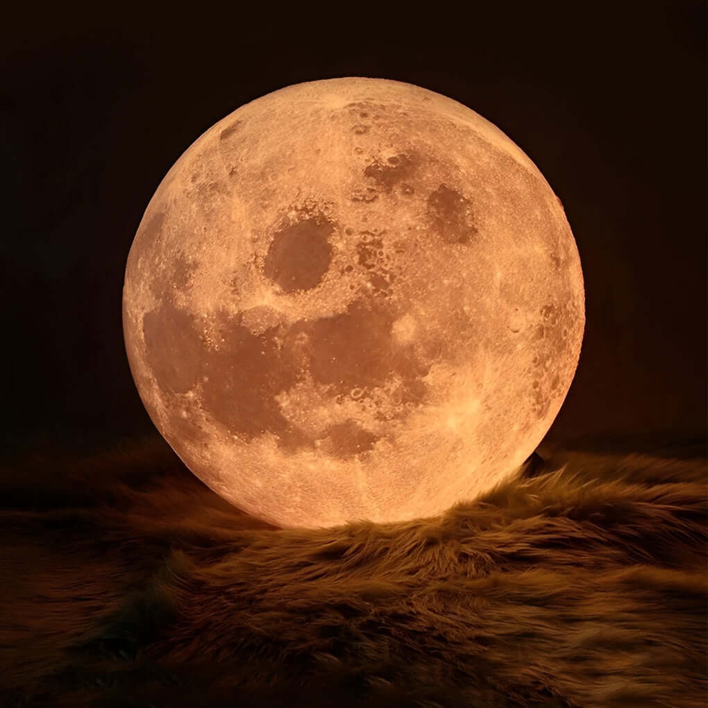 3D Mond Pendelleuchte - dimmbar