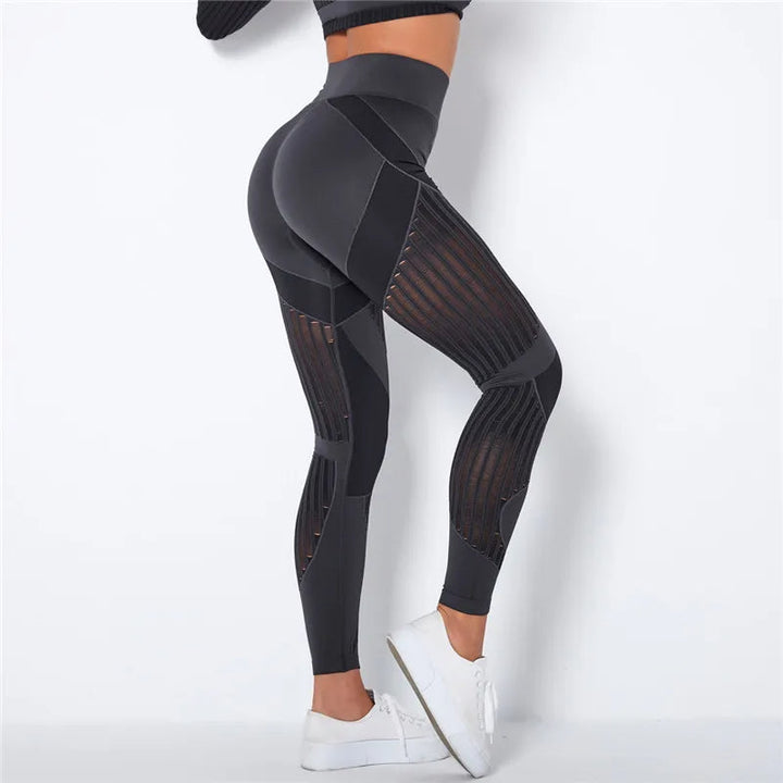 Comfortable women's seamless high-waist leggings, ideal for fitness, yoga, and versatile daily activewear.
