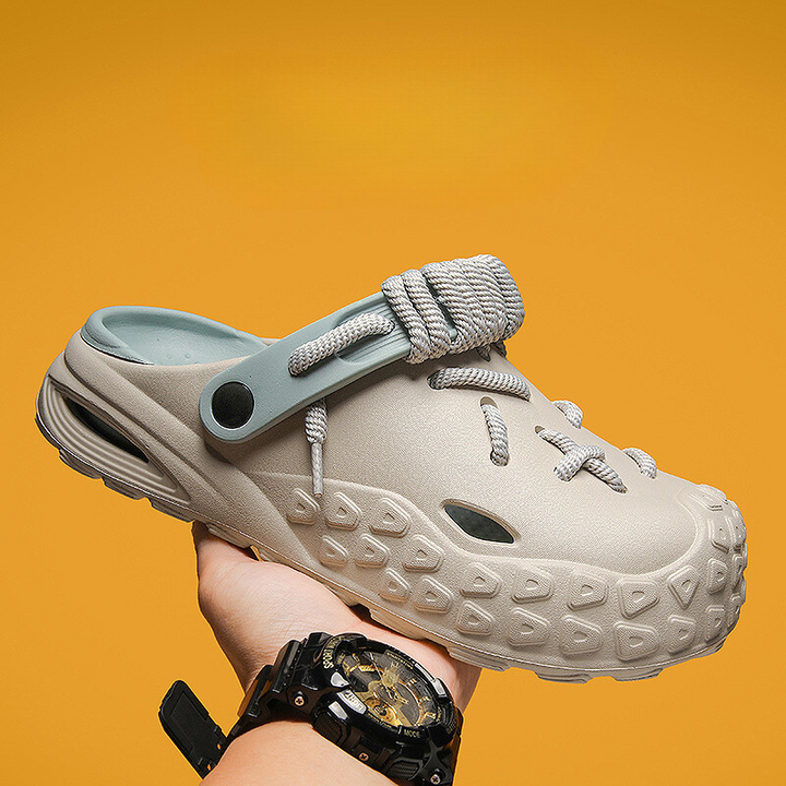 Women's Echo Laced Clogs in a neutral tone, complementing any casual ensemble.