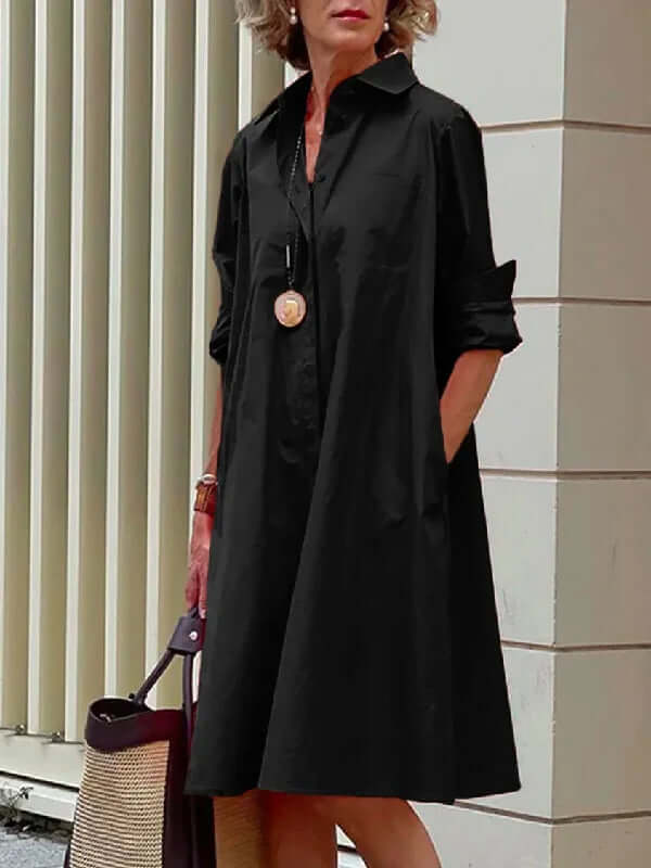 Langes Hemdkleid für Damen