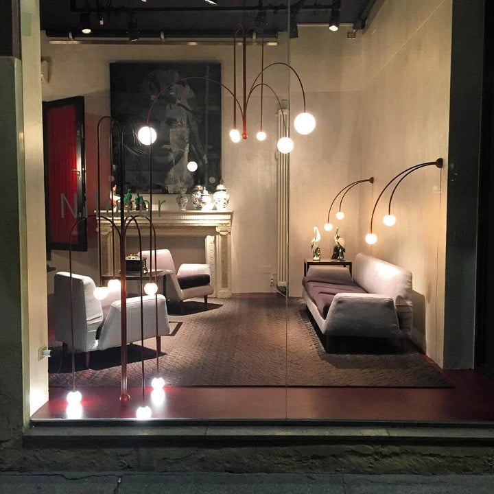 Elegante Pendelleuchte Glas & Metall