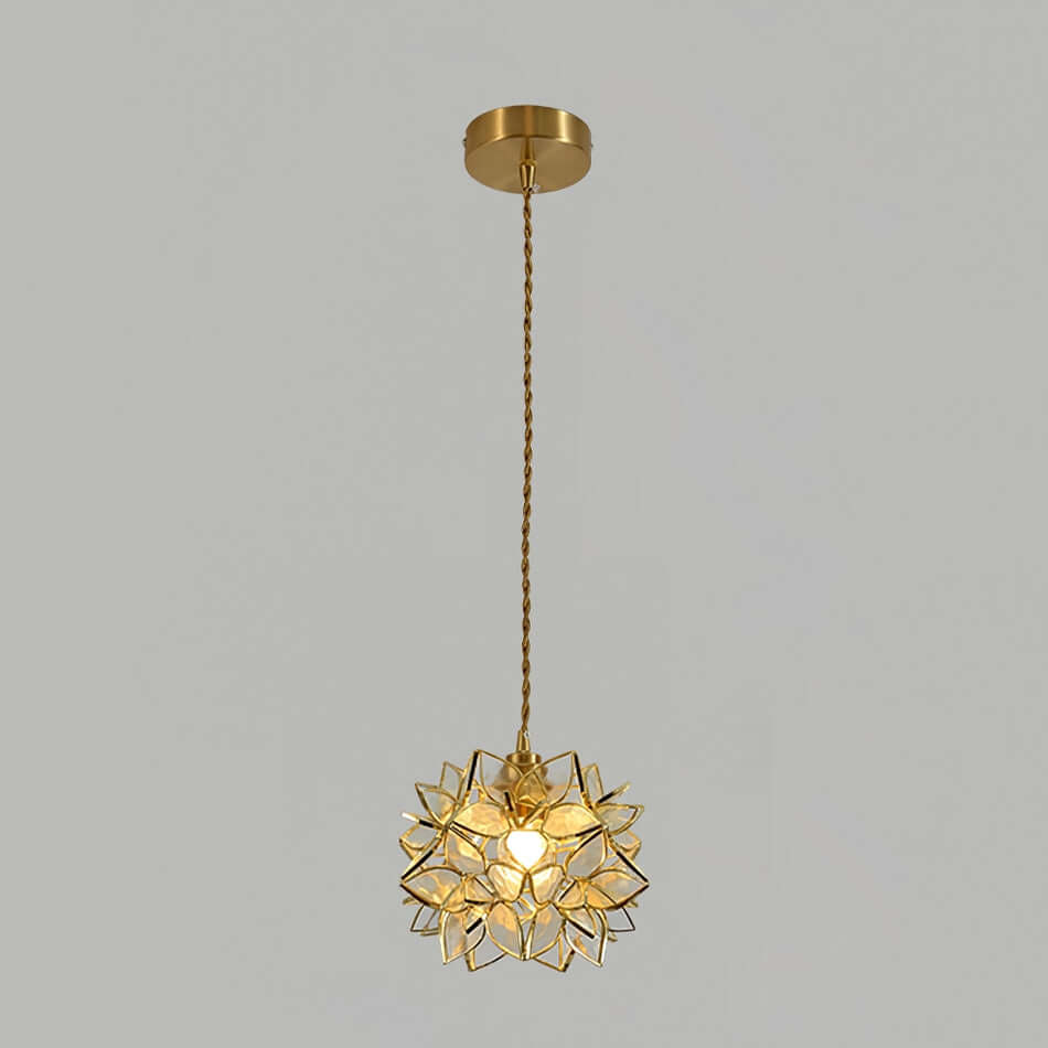 Handgefertigte Kapiz Muschel Pendelleuchte