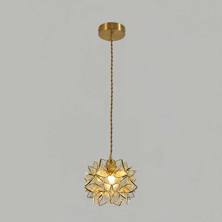 Handgefertigte Kapiz Muschel Pendelleuchte